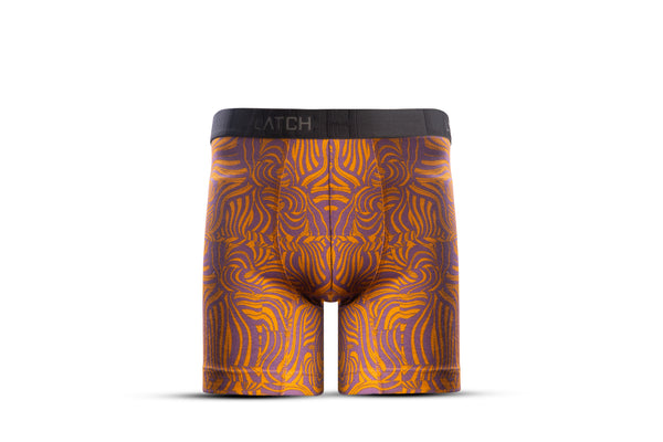 Midway Briefs-Printed Mustard Purple - Wearlatch