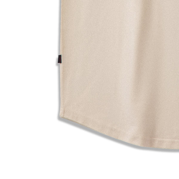 Curved Hem Tee-Egret - Wearlatch