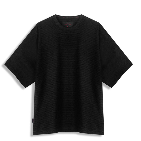 Oversized Tee-Black Stripper