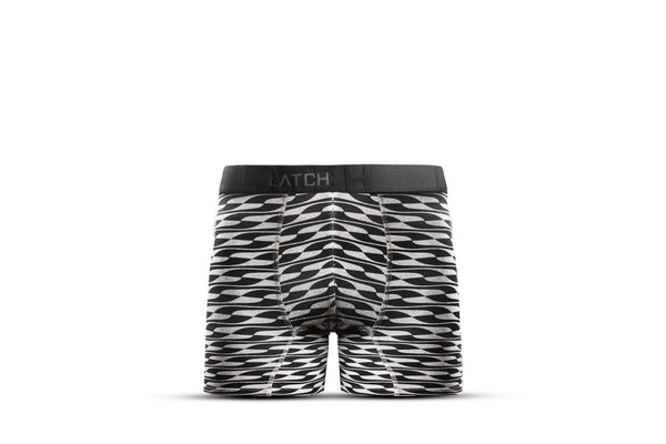 Boxer Briefs-Printed Grey Black - Wearlatch