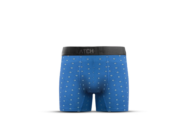 Boxer Briefs-Printed Floral Light Blue - Wearlatch