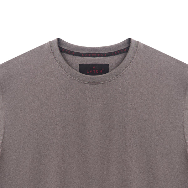 Uneven Split End Tee-Grey - Wearlatch