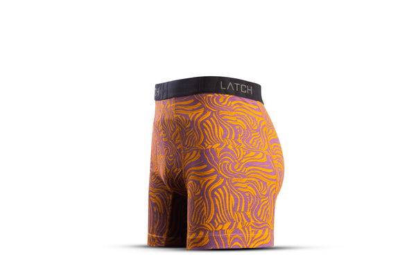 Midway Briefs-Printed Mustard Purple - Wearlatch