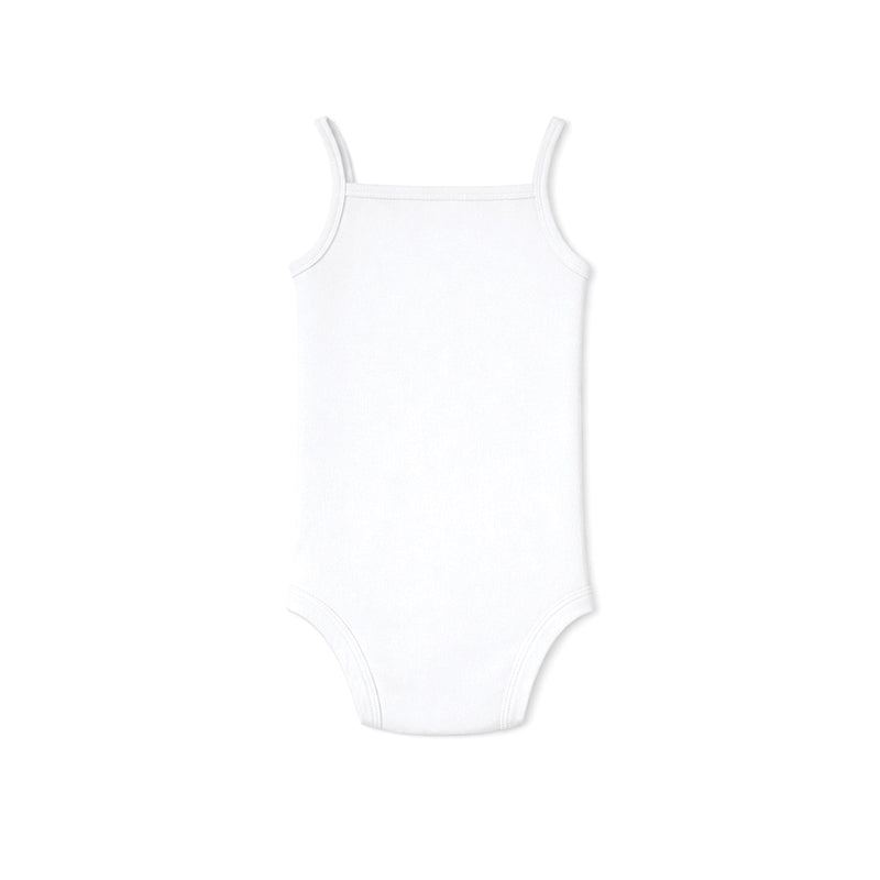 SPAGHETTI STRAP BABY BODYSUIT (WHITE)