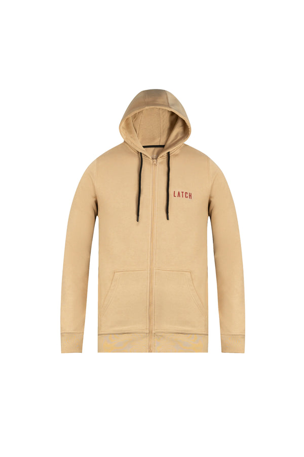 Zipper Hoodie-Beige - Wearlatch
