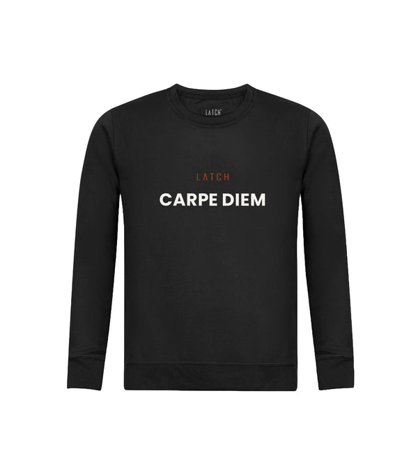 Carpe Diem-Essential Sweatshirt-Black