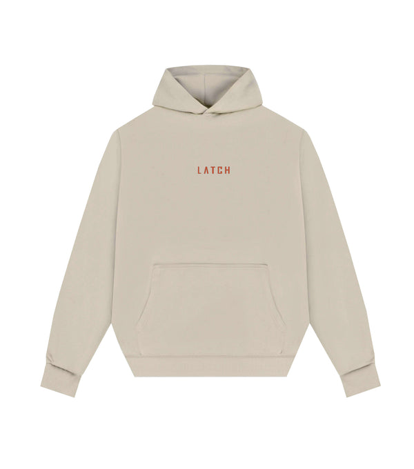 Pink Panther Oversized Pullover Hoodie-Camel
