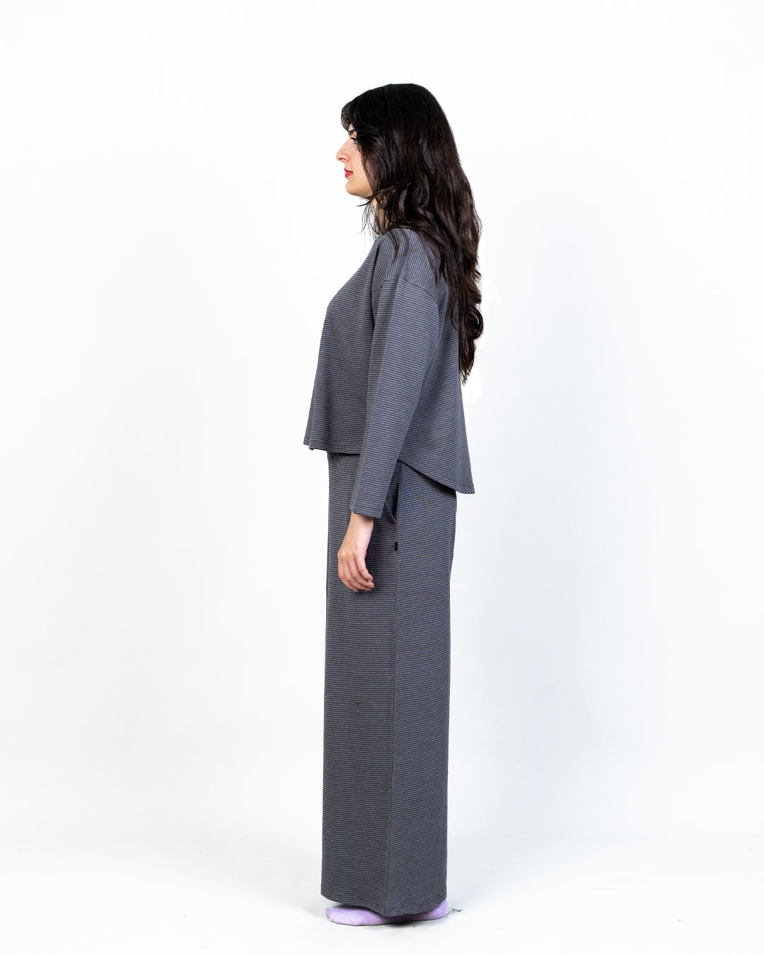 Women Mommy & Me Co-ord Set Grey