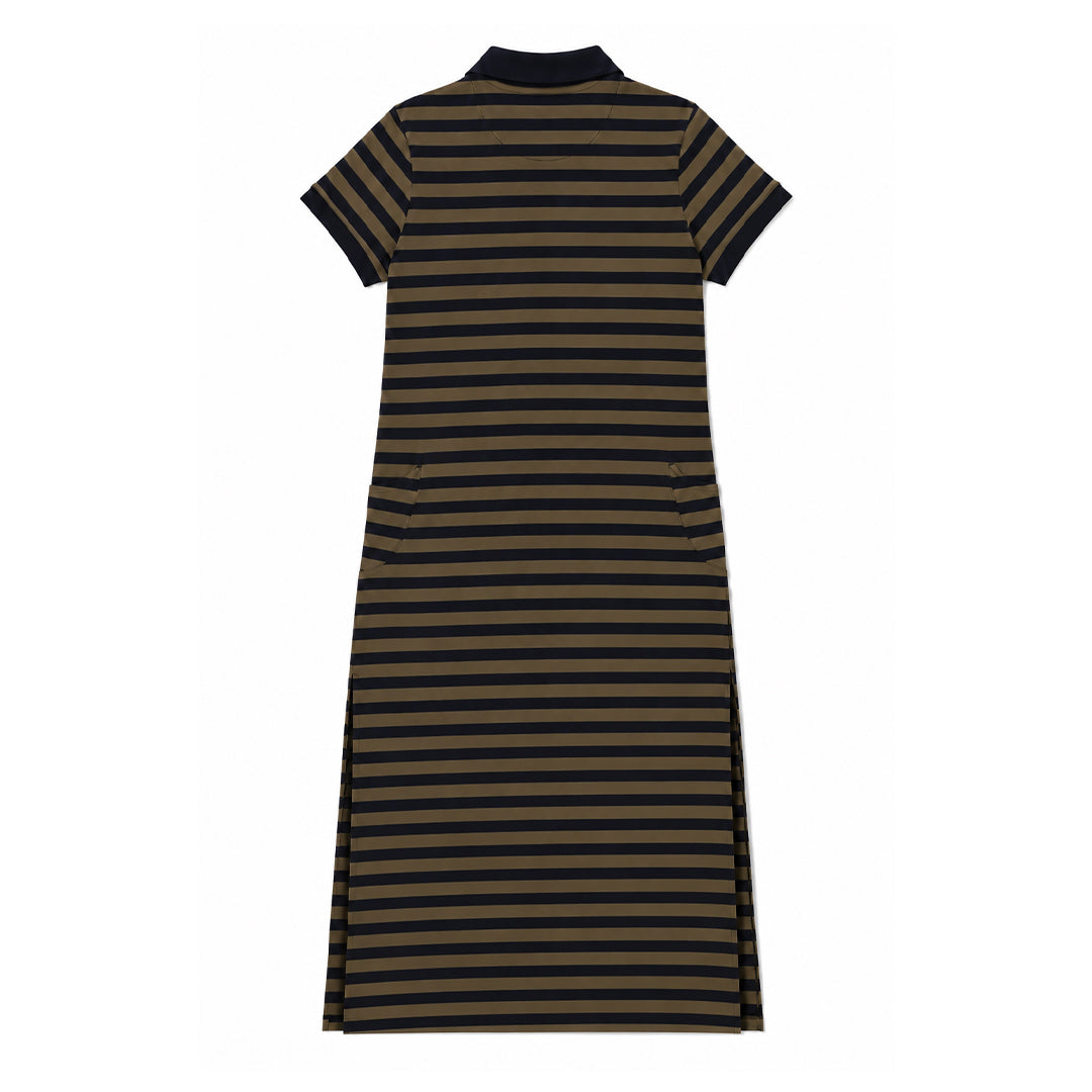 ZIPLINE STRIPE DRESS
