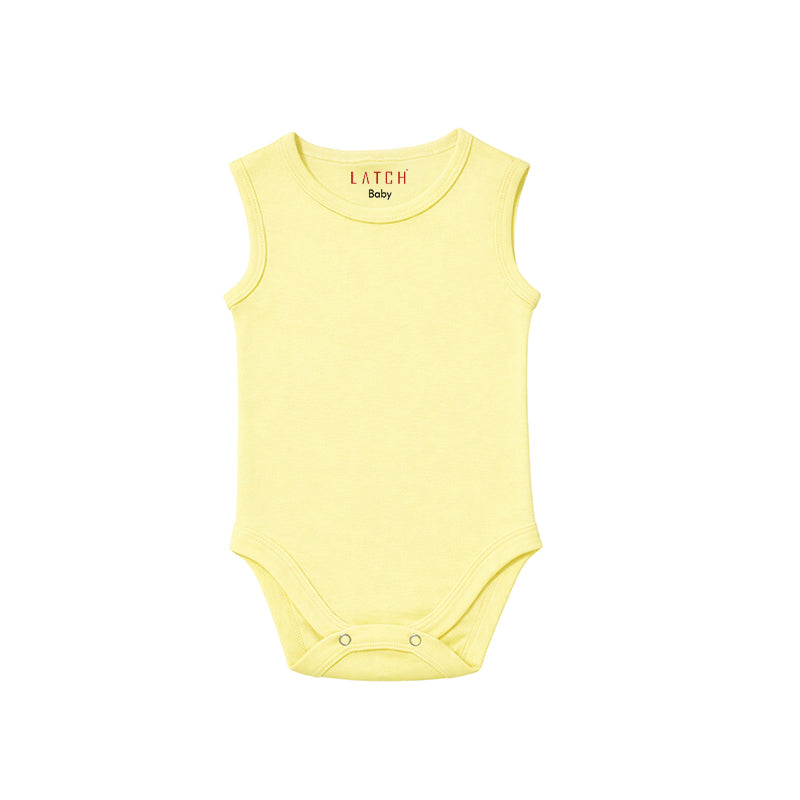 SLEEVELESS BABY BODYSUIT (GARDEN GLADE)