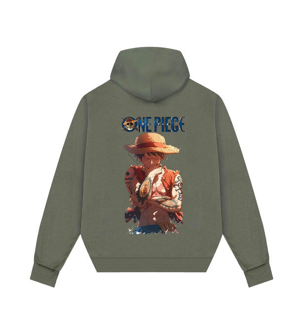 One Piece Pullover Hoodie-Green