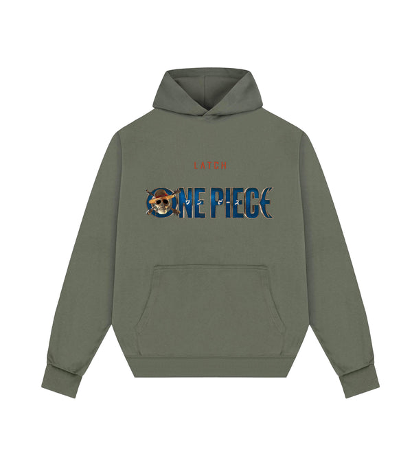 One Piece Pullover Hoodie-Green