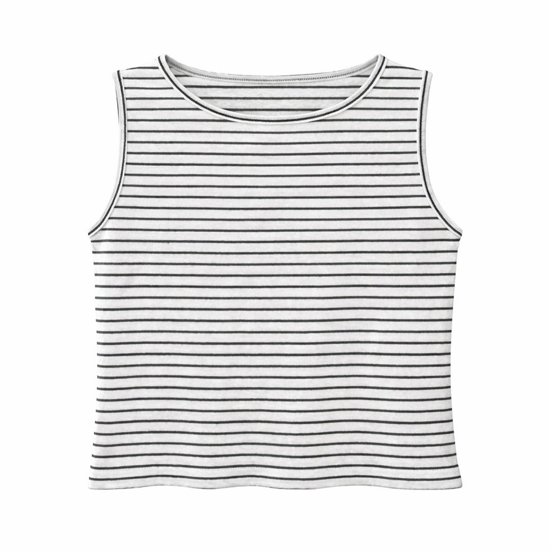 SLEEVELESS CROP TEE