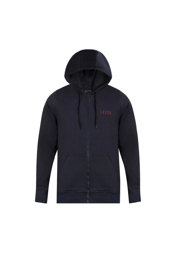 Zipper Hoodie-Navy Blue - Wearlatch