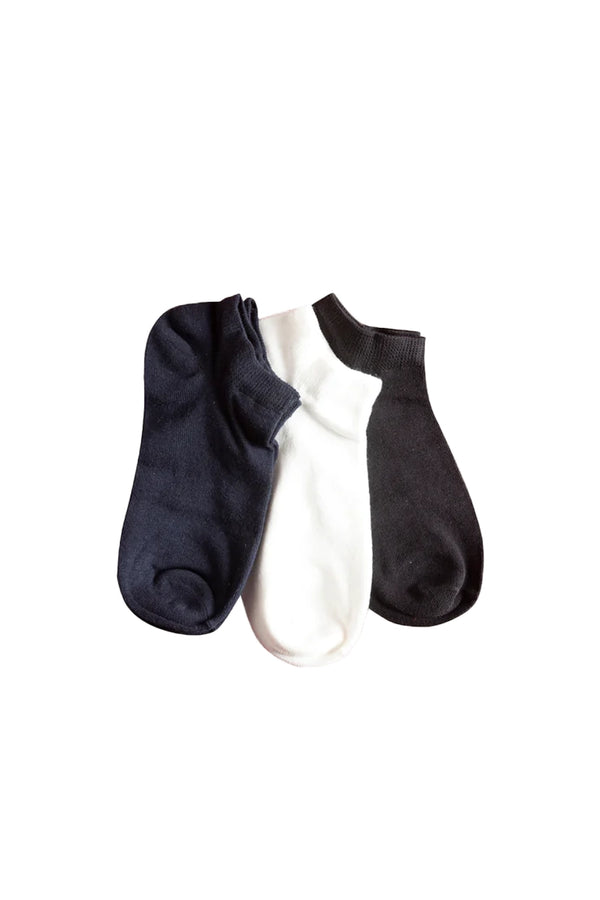 Low Cut Socks - Solids (Pack of 3)