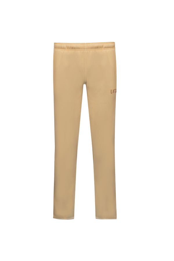 Wide Leg Sweat Pant-Beige - Wearlatch