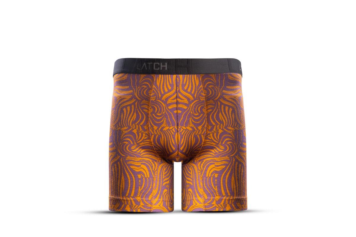 Midway Briefs-Printed Mustard Purple - Wearlatch