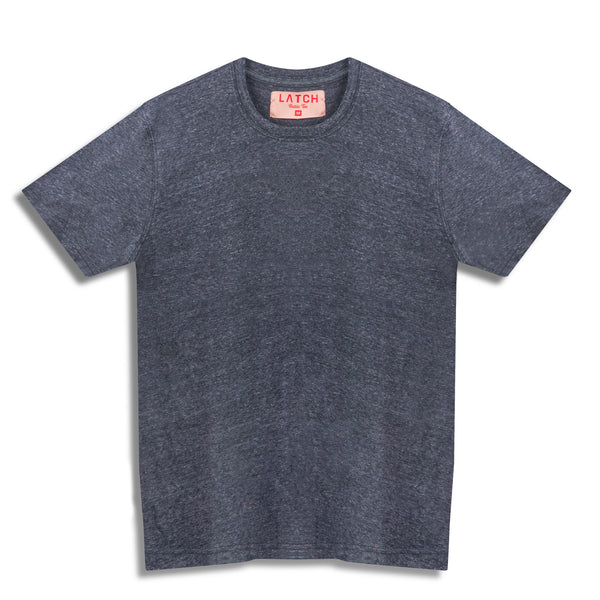 Crew Neck Tee-Charcoal Tri-blend - Wearlatch