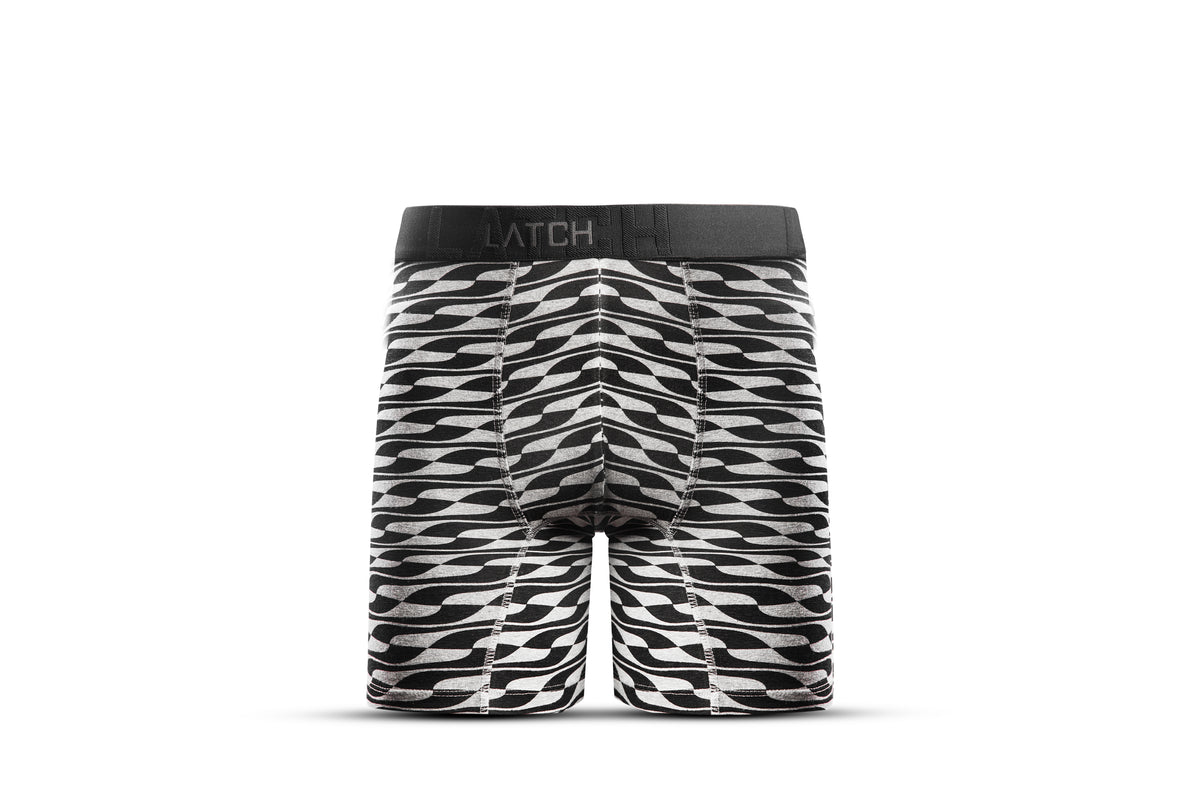 Midway Briefs-Printed Grey Black - Wearlatch