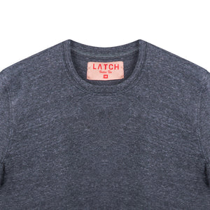 Crew Neck Tee-Charcoal Tri-blend - Wearlatch