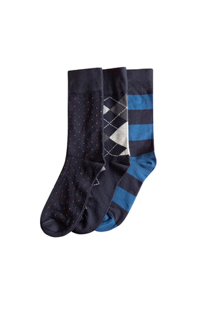 Crew Socks - Pattern (Pack of 3) - Wearlatch