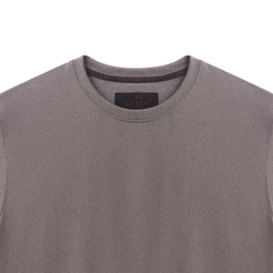 Uneven Split End Tee-Grey - Wearlatch