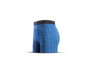 Boxer Briefs-Printed Floral Light Blue - Wearlatch