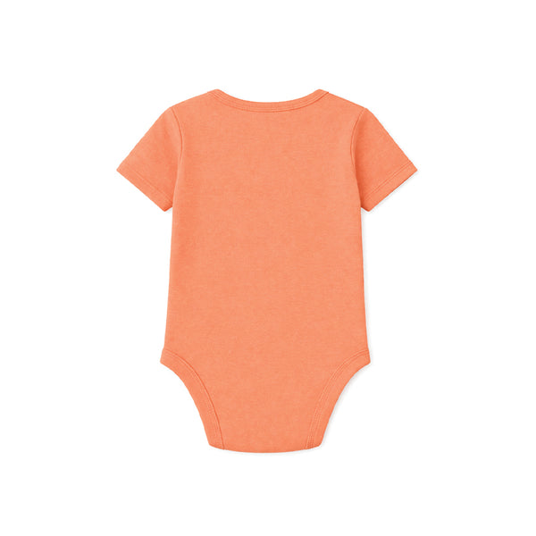 BABY BODY SUIT SHORT SLEEVE (FUSION CORAL)