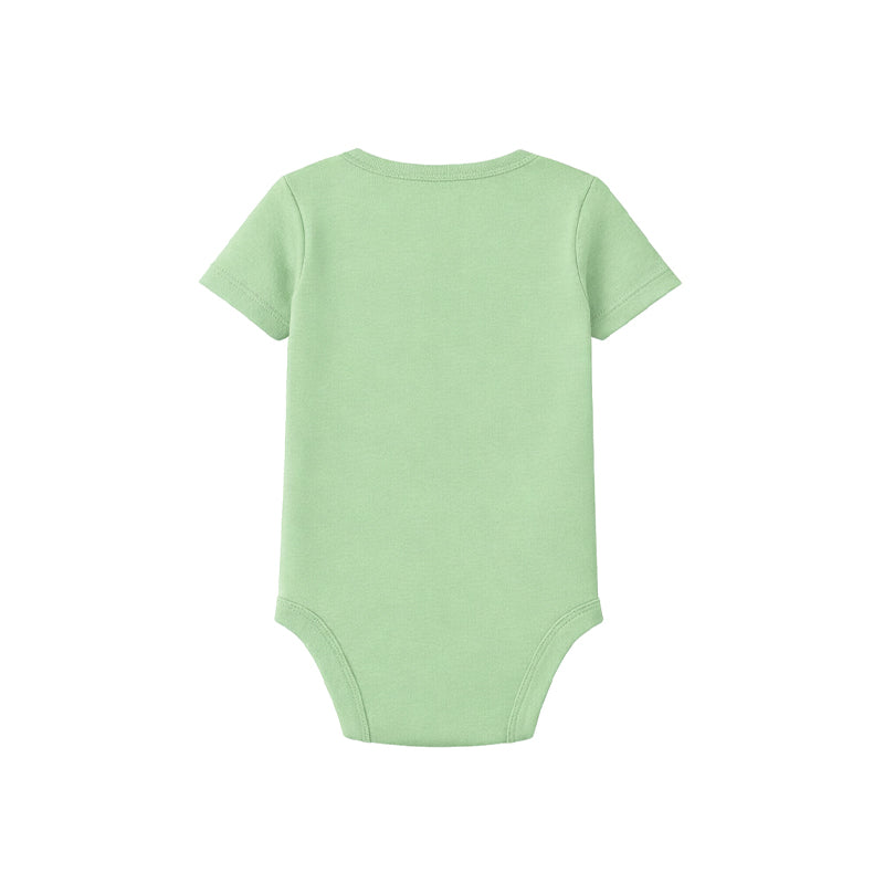 BABY BODYSUIT SHORT SLEEVE (BIRD'S EGG GREEN)