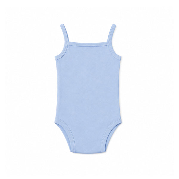 SPAGHETTI STRAP BABY BODYSUIT (WHISPY BLUE)