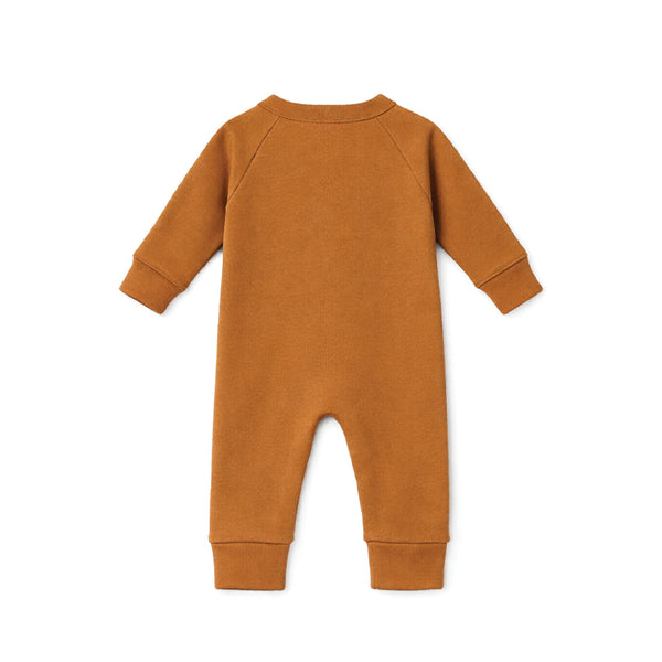 Footless Zippy Romper (MOCHA MOUSSE)