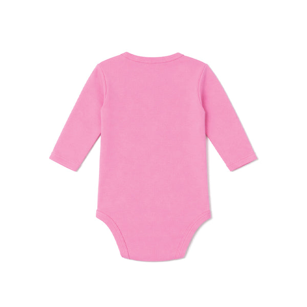 Full Sleeve Overlap Panel Baby Bodysuit (LILAC CHIFFON)