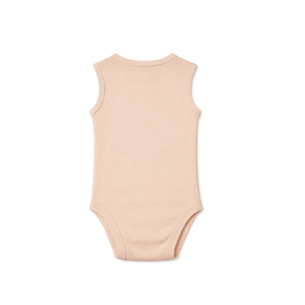 Sleeveless Baby Bodysuit (MUAVE CHALK)