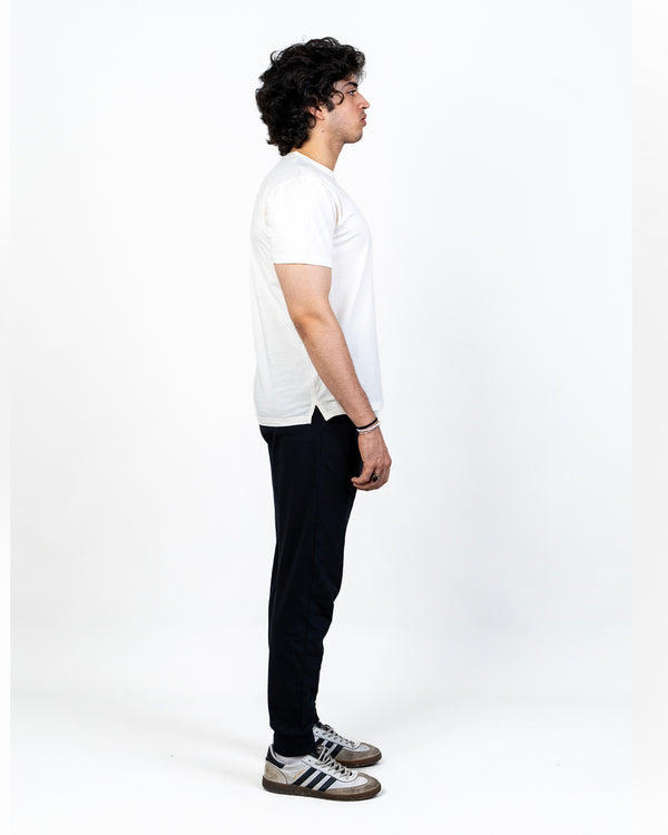 IVORY SIDE POCKET TEE