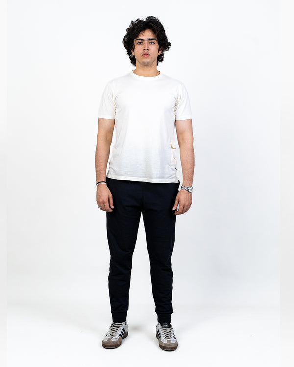IVORY SIDE POCKET TEE