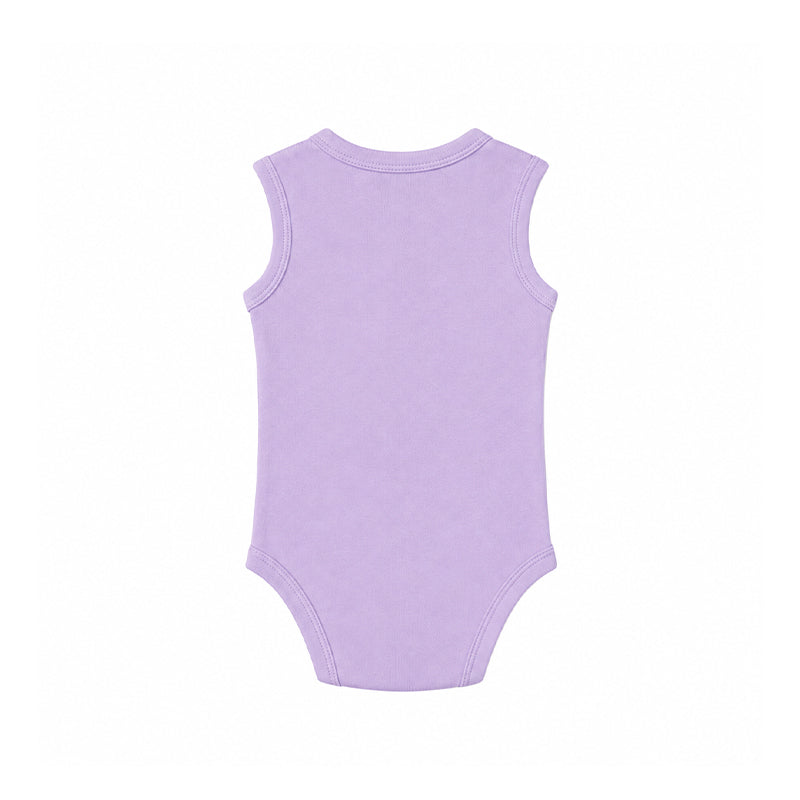 SLEEVELESS BABY BODYSUIT (POSTEL LILAC)