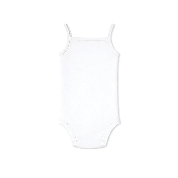 BABY SPAGHETTI STRAP BODYSUIT (WHITE)