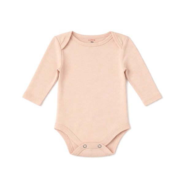 BABY BODY SUIT FULL SLEEVE (MUAVE CHALK)