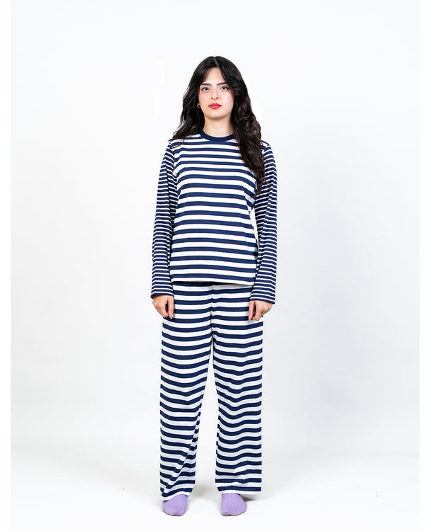 DUAL STRIPE CREW-NECK TEE