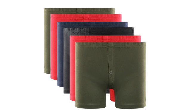 Jersey Boxers-Multiple Colors  | Pack Of 6