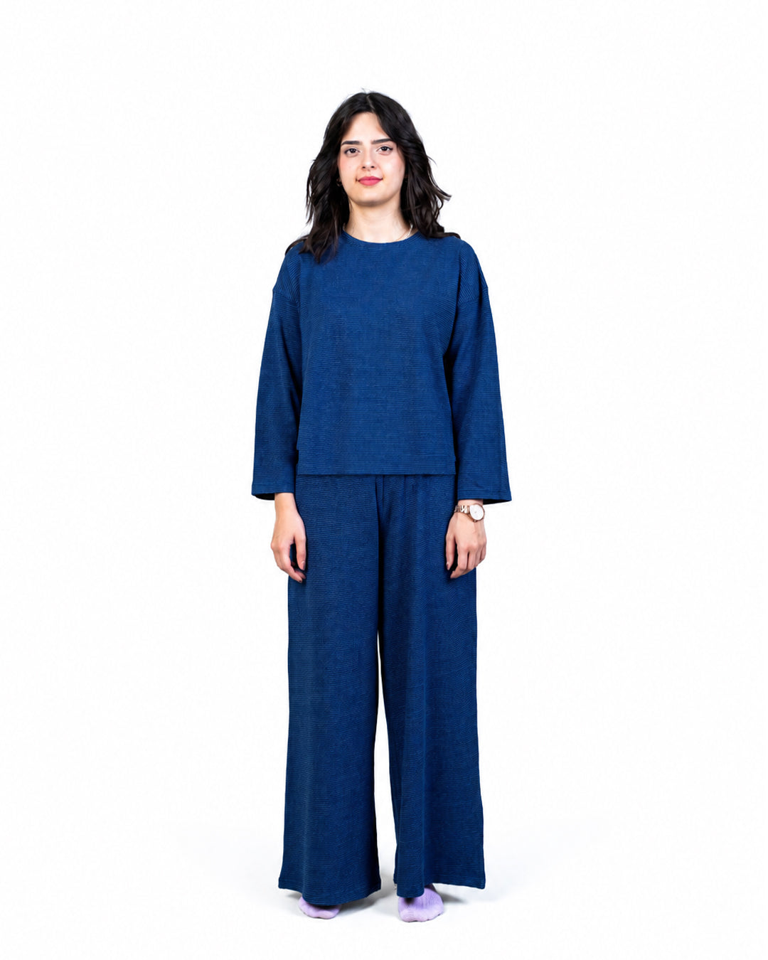Women Mommy & Me Co-ord Set Blue