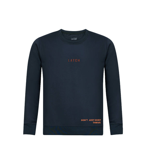 Don't Just -Essential Sweatshirt-Navy Blue