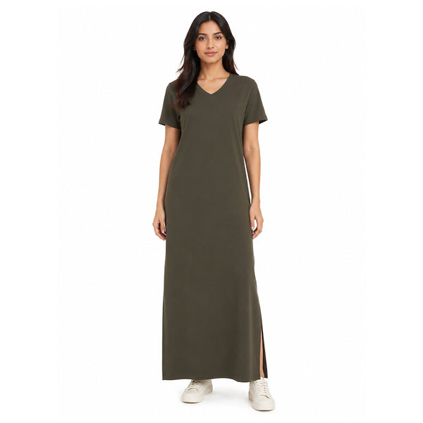 MINIMAL OLIVE DRESS