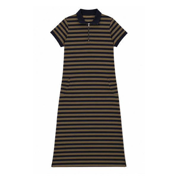 ZIPLINE STRIPE DRESS