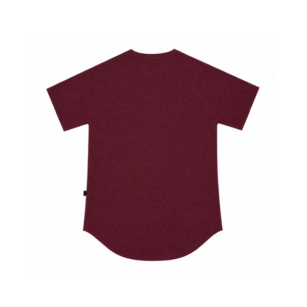 RED MELANGE ARC TEE