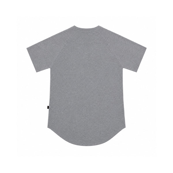 GREY MELANGE ARC TEE