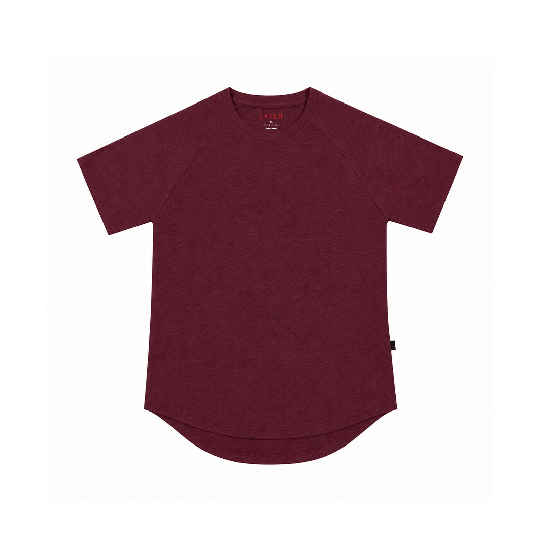 RED MELANGE ARC TEE