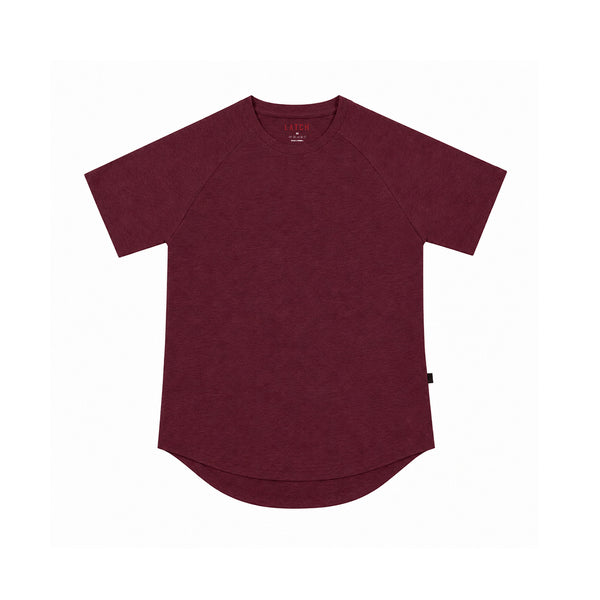 RED MELANGE ARC TEE