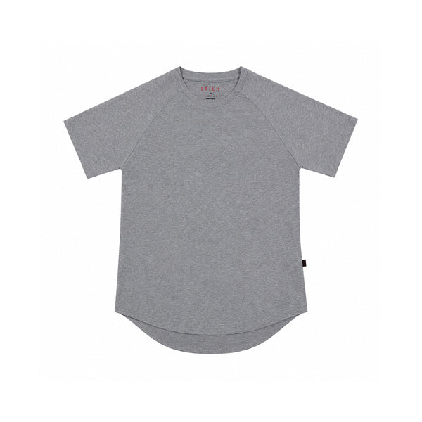 GREY MELANGE ARC TEE