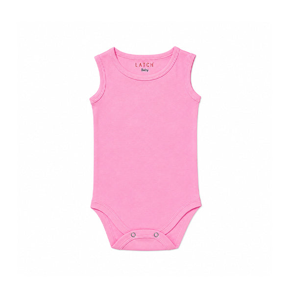 SLEEVELESS BABY BODYSUIT (LILAC CHIFFON)